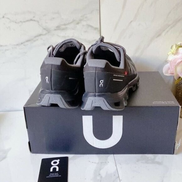 On Cloudventure Waterproof Hiking Running Shoe Black Graphite Womens US 5.5 - Picture 5 of 8